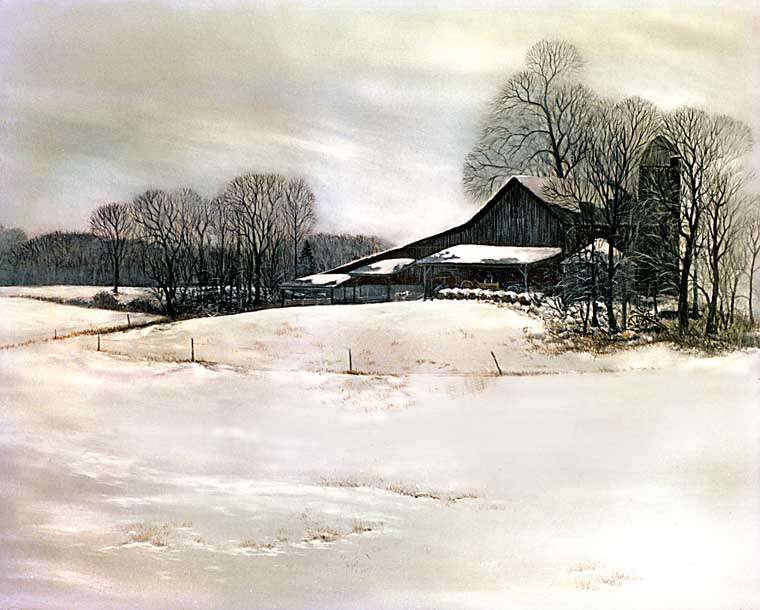 Winter Barn